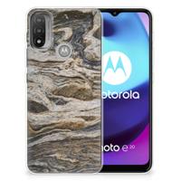 Motorola Moto E20 | E40 | TPU | Siliconen hoesje | Steen