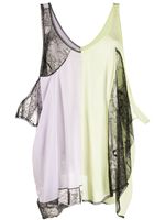 Maison Margiela débardeur à empiècements asymétriques - Violet