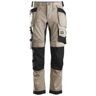 Snickers Workwear 6241 Stretch Werkbroek met holsterzakken khaki/zwart - maat 46