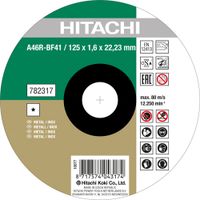 Hikoki Accessoires Doorslijpschijf 125X1,6Mm Voor Inox/ Metaal Hsp - 782317