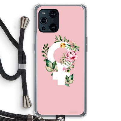 Venus: Oppo Find X3 Transparant Hoesje met koord