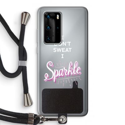 Sparkle quote: Huawei P40 Pro Transparant Hoesje met koord
