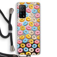 Pink donuts: Xiaomi Mi 10T 5G Transparant Hoesje met koord