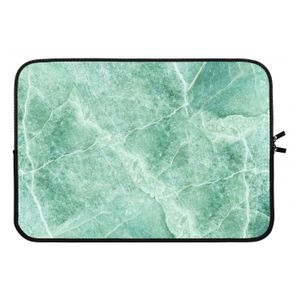 Groen marmer: Laptop sleeve 13 inch