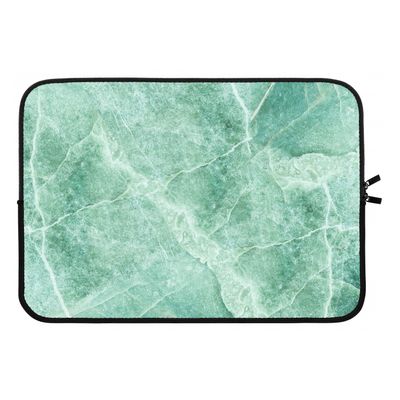 Groen marmer: Laptop sleeve 13 inch