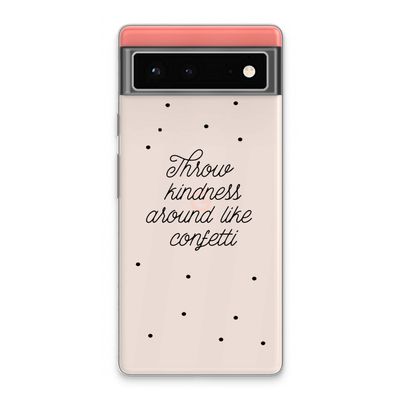 Confetti: Google Pixel 6 Transparant Hoesje
