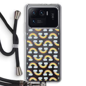 Regenboog: Xiaomi Mi 11 Ultra Transparant Hoesje met koord