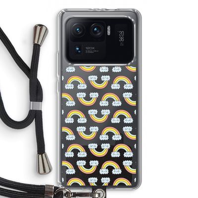 Regenboog: Xiaomi Mi 11 Ultra Transparant Hoesje met koord