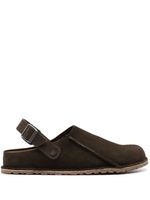 Birkenstock chaussons Lutry Premium en daim - Marron