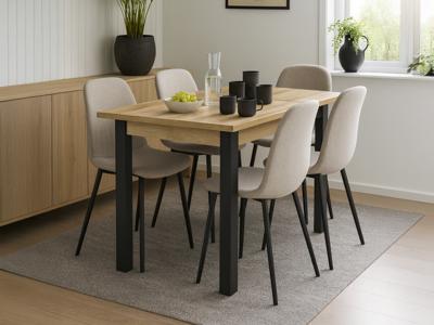 Verlengbare eettafel OLIANNE 130>175 cm natuurlijke eik
