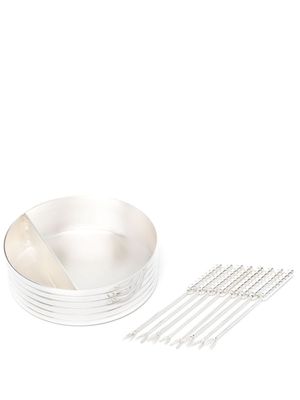 Ralph Lauren Home lot de plateaux Montgomery - Argent