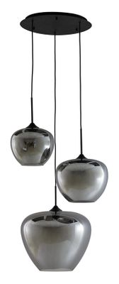 Light & Living Hanglamp 'Mayson' 3-Lamps, kleur Smoke