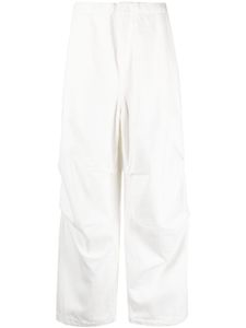 Jil Sander pantalon en coton à coupe droite - Blanc