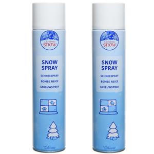 Sneeuwspray - 2x - grote bus - 600 ml - kunstsneeuw - nepsneeuw