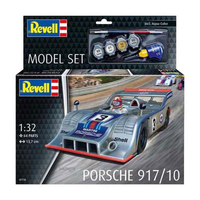 Revell modelbouwpakket - porsche 917 1:32 - 64dlg - incl. aqua color basiskleuren verf Revell modelbouwpakket - porsche 917 1:32 - 64dlg - incl. aqua color basiskleuren verf