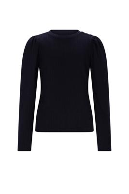 NoNo winter jersey t-shirt meisjes - navy blauw - Kiva - gebreid