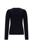 NoNo winter jersey t-shirt meisjes - navy blauw - Kiva - gebreid