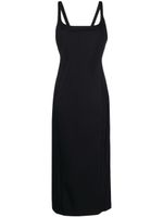 Emporio Armani layered cutout midi dress - Noir