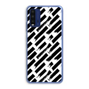 Zwarte vegen: Xiaomi Redmi 9T Transparant Hoesje