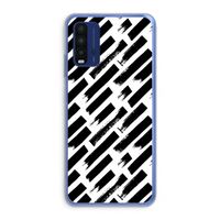 Zwarte vegen: Xiaomi Redmi 9T Transparant Hoesje