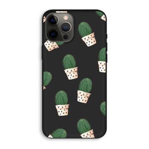 Cactusprint roze: iPhone 12 Pro Max Biologisch afbreekbaar hoesje