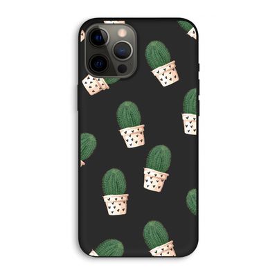 Cactusprint roze: iPhone 12 Pro Max Biologisch afbreekbaar hoesje