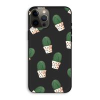 Cactusprint roze: iPhone 12 Pro Max Biologisch afbreekbaar hoesje