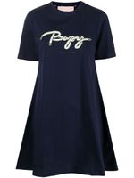BAPY BY *A BATHING APE® robe à logo brodé - Bleu
