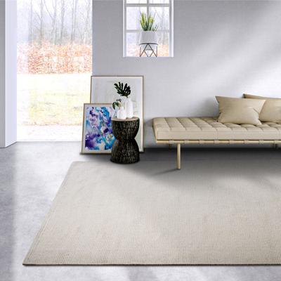 Wollen Vloerkleed Dehli - Wit 280x190cm - - Dekbed-Discounter.nl