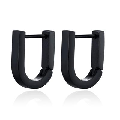 Heren Oorbellen LGT JWLS Geometric shape 1 - Zwart