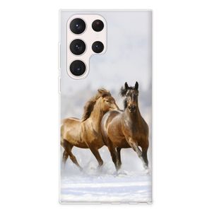 Samsung Galaxy S23 Ultra TPU Hoesje Paarden