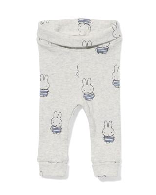 HEMA Nijntje Newborn Meegroeilegging Rib Grijsmelange (grijsmelange)