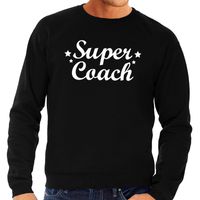 Super coach cadeau sweater zwart voor heren - thumbnail