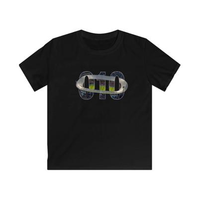T-shirt regular zwart - kids - 010 Stadion
