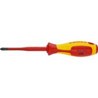 Knipex Pozidriv® 98 25 01 SL VDE Kruiskop schroevendraaier PZ 1 Koplengte: 80 mm