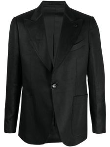 Lardini blazer à simple boutonnage - Noir