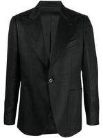 Lardini blazer à simple boutonnage - Noir