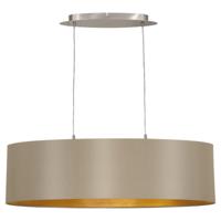 Eglo Landelijke hanglamp Maserlo 78cm taupe met goud 31613