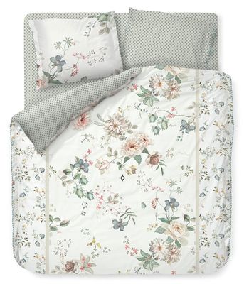 PiP Studio Dekbedovertrek Tokyo Bouquet - White-1-persoons (140 x 200/220 cm)