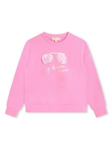 Michael Kors Kids sweat en coton à imprimé graphique - Rose