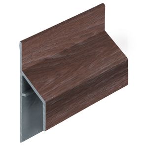 Keralit trim/kraal aansluitprofiel Bruin eiken (2810) (gevelbekleding)