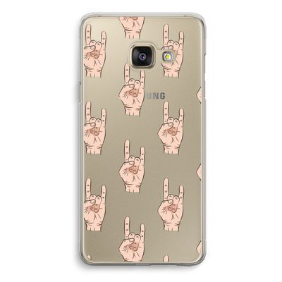 Rock: Samsung Galaxy A3 (2016) Transparant Hoesje