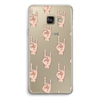Rock: Samsung Galaxy A3 (2016) Transparant Hoesje