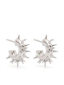 Hugo Kreit créoles Mini Spiky - Argent