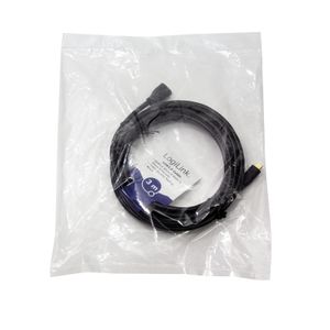 LogiLink USB-kabel USB 2.0 USB-micro-B stekker, USB-micro-B bus 3.00 m Zwart CU0124