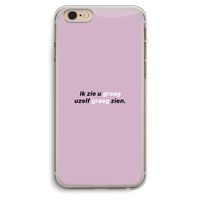 uzelf graag zien: iPhone 6 Plus / 6S Plus Transparant Hoesje uzelf graag zien: iPhone 6 Plus / 6S Plus Transparant Hoesje