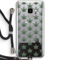 Weed: Samsung Galaxy S9 Transparant Hoesje met koord