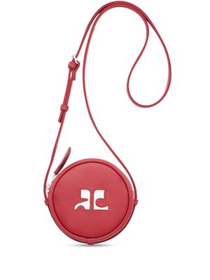 Courrèges sac rond Reedition Circle en cuir - Rouge