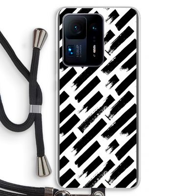 Zwarte vegen: Xiaomi Mi Mix 4 Transparant Hoesje met koord