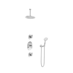 Hotbath Get Together IBS5CR inbouwdouche met 3s handdouche en 15cm plafondbuis chroom